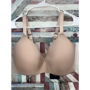 EBY Pain-Free T-Shirt Bra NWT Nude Wirefree Max Support Adj Straps SZ 40DD